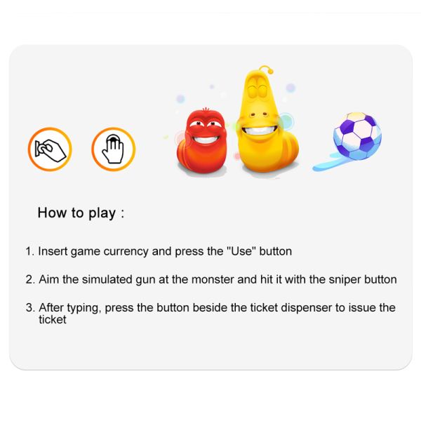 Football Larva 4-Player Arcade Game Machine