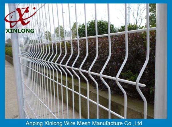 Galvanized Steel Pipe Fence For Sport Field / Wrought Iron 3d Fence Panel