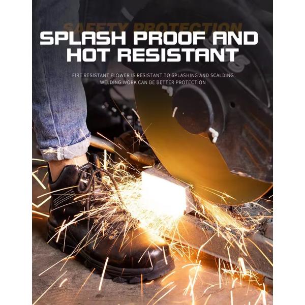 Оптовая торговля высококачественными стальными ногтями Противоразрывные неразрушимые обувь безопасности водонепроницаемые рабочие ботинки для мужчин