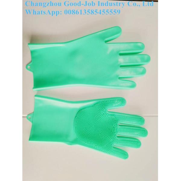 Перчатки 160g скруббера Dishwashing перчаток работы качества еды силикона защитные