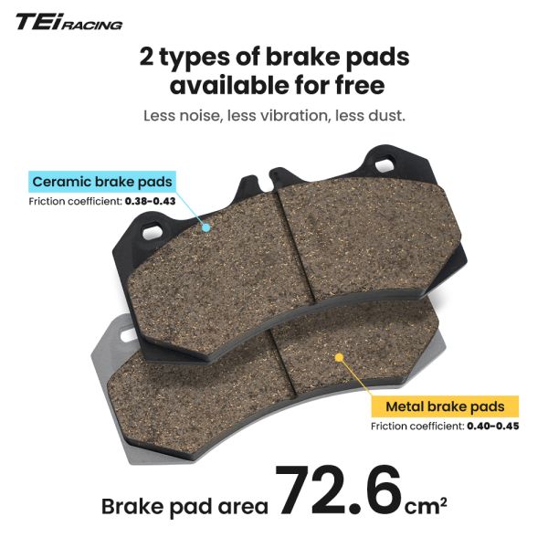 TEI P60ES Auto Brake System 6 Pot Brake Caliper 18-inch 355mm Rotor Big Brake Kit for BMW Z4 G29 GT3
