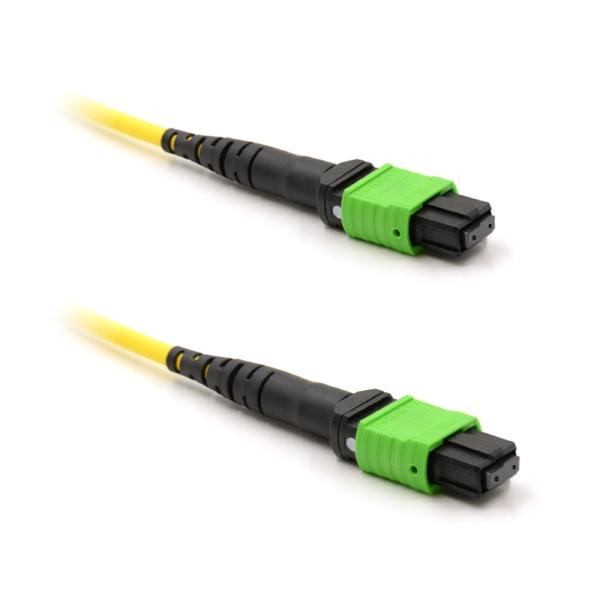 MTP 24 Strand Single Mode Fiber Cable , Male To Female Optical Breakout Cable