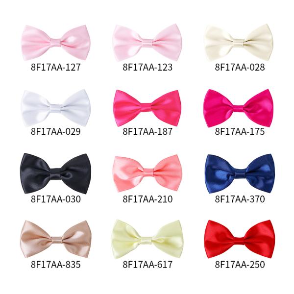 Ribbons and Bows for Hair Bow Gift Packaging Custom Flat Satin Ribbon Bow Tie Custom