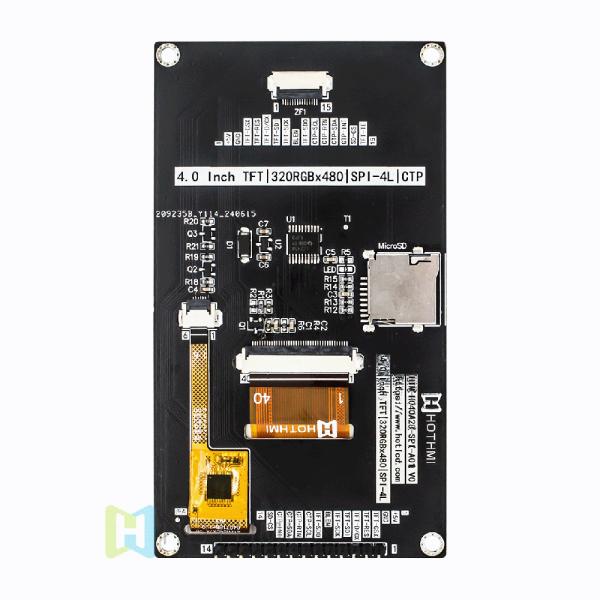 4.0 inch with capacitive touch screen 320x480 dot matrix serial port screen