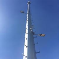 25M 30M 40M 45M Radio antenne signal en acier galvanisé à tube unique poste de base station de communication monopole tour