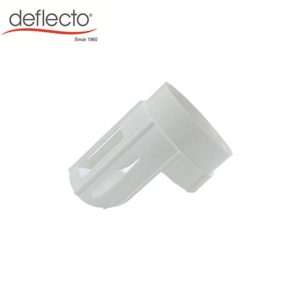 White Dryer Vent Fittings 4 Inches Ducting Connector Plastic Hooker - Upper Duct Protectors