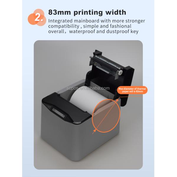 Металлический стеновой термопринтер ABS для закусочной кухни Ресторан Кантин Буфет