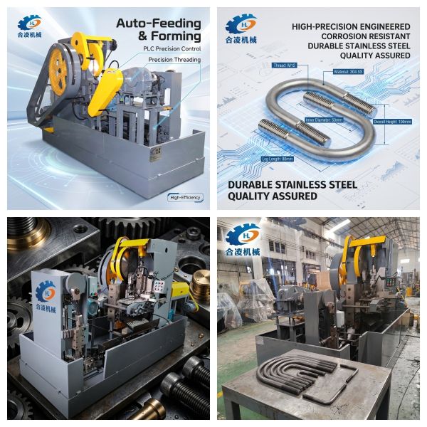 Fully Automatic Precision U Bolt Forming Machine Easy Operation U Bolt Making Equipment For Fastener Production Manufacturer