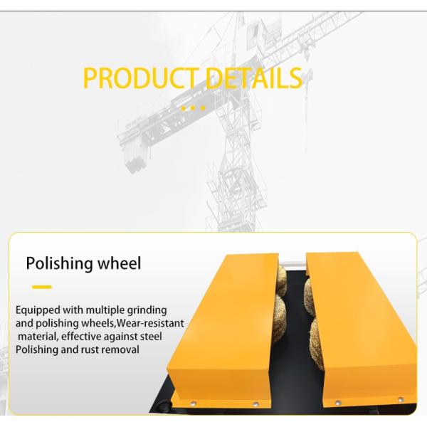 Customized Color 6-25mm Steel Plate Pre-treatment Descaling Machine with 3 kw*2 Power