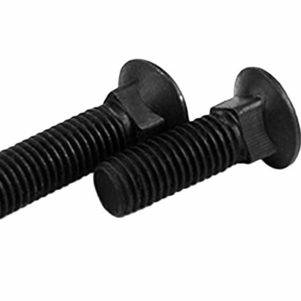 Din603 Class4.8 Grade 2 Steel Bolts , Mushroom Head Square Neck Bolts