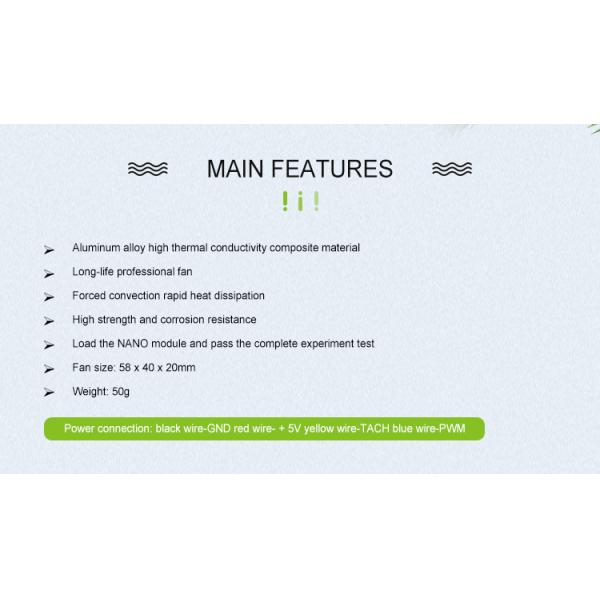 NVIDIA Xavier NX Module Heat Sink RTS-Xavier NX-HS03 Fan-Embedded with Rectangle Design