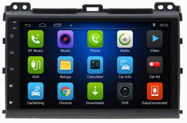 Ouchuangbo car touch screen gps navi android 8.1 for Toyota Prado 2008 with USB SWC 1080P Video Blluetooth