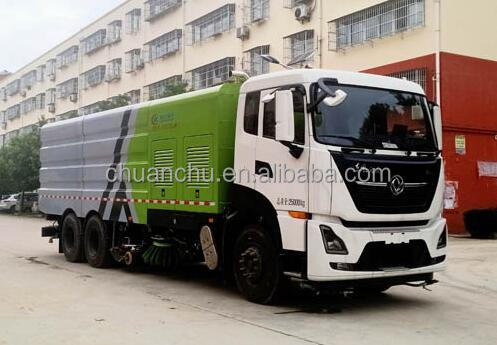 Manual Transmission Rear Double Bridge Sweep Truck On Highway And Airport By Dongfeng Tianlong
