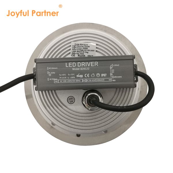 LED Underground Lamps IP67 Aluminum 12W 24W 36W DIA185MM With Asymmetrical Lens