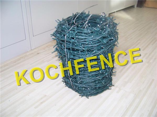 Anti Oxidation Decorative Barbed Wire , Barbed Wire Cattle Fence Easy Installation