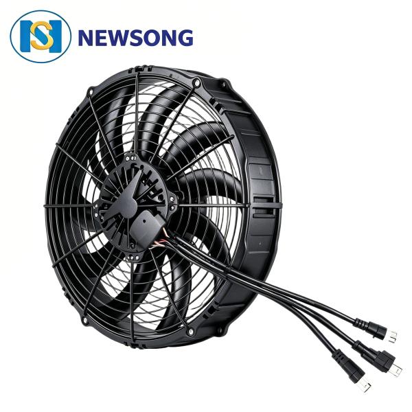 Aerodynamic Structure Bus AC Parts 3250rpm 2700rpm Air Conditioner Condenser Fan