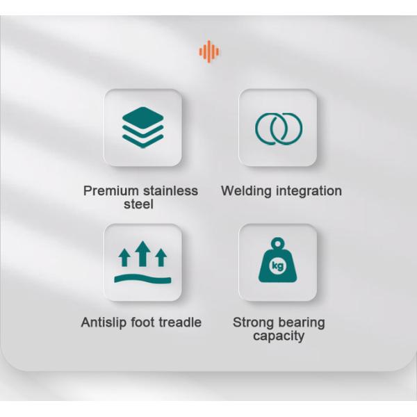 Barato y fuerte pie de acero inoxidable paso taburete 1 paso