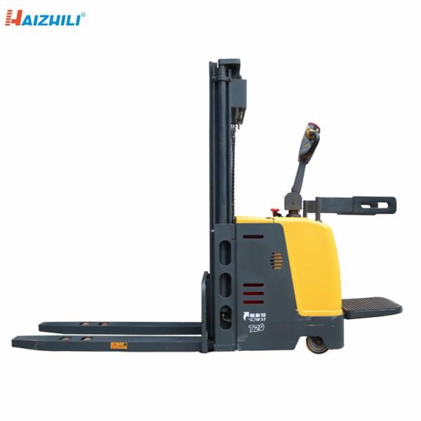 Single Mast Walk Behind Pallet Stacker For Warehouse 1000kg 1600mm