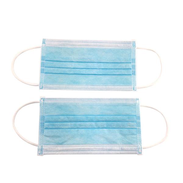 Disposable Earloop Medical Mask Weight 25grams Simple Design 3 Layer Non Woven Mask
