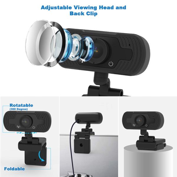 Drive Free Flexible Full HD 4MP 2K PC Laptop Webcam USB Camera