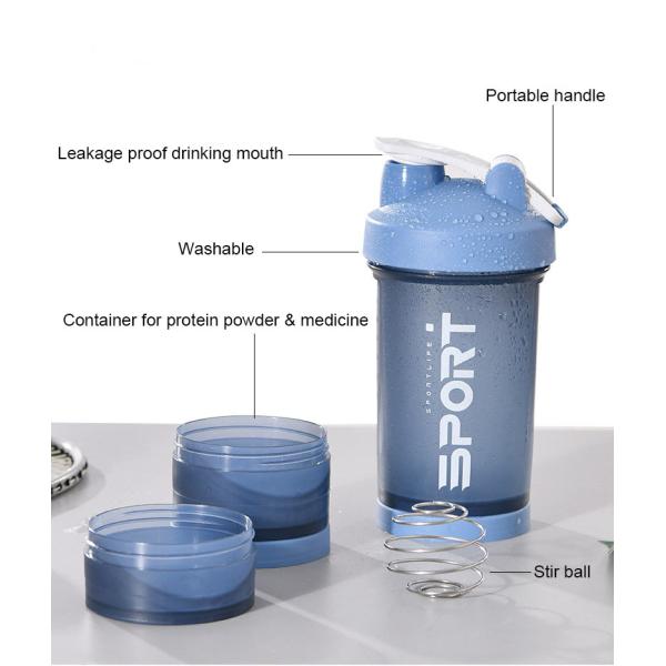 Personalised Transparent 700ml Protein Shaker Bottle For Gym