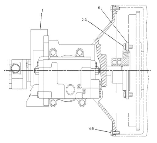 1838212 183-8212 GP гибкого сцепления гидронасоса экскаватора  312C