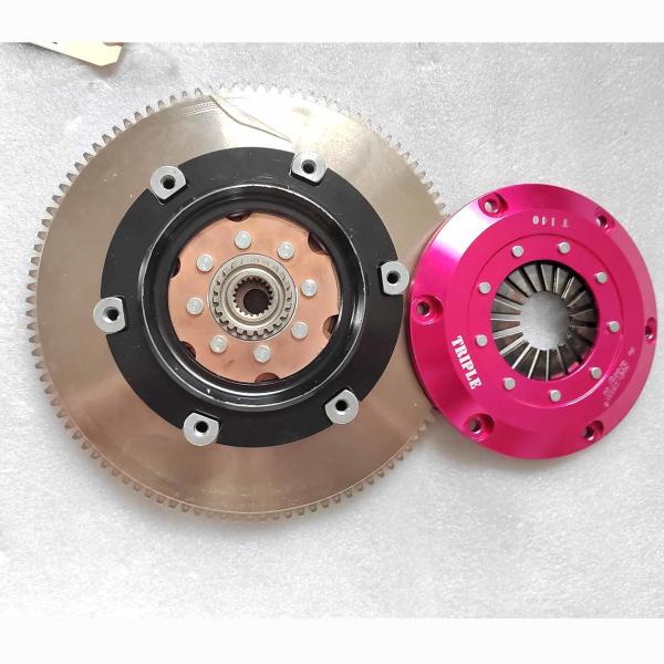 SWAG 5.5'' 4140 Steel Triple Plate Racing Clutch Kits for Mitsubishi Lancer 4G93