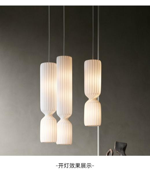 Danish Designer Cylindrical Shape Silk Pendant Lamp(WH-AP-591)