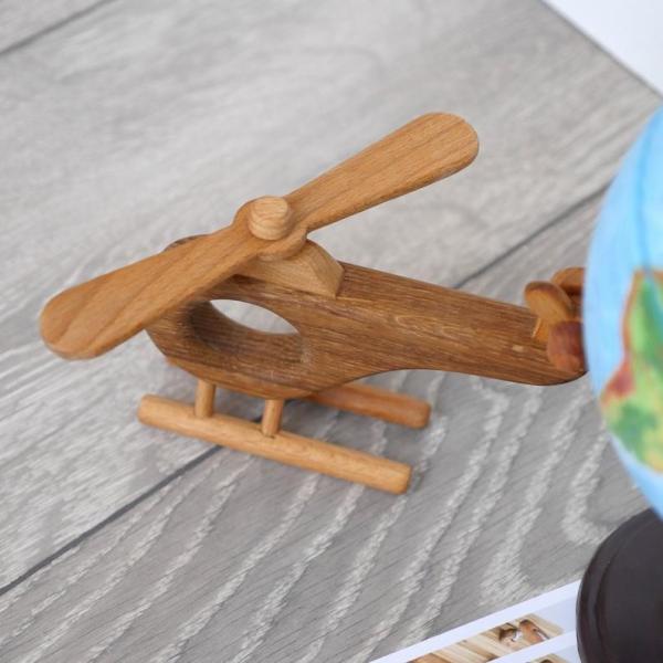 Montessori Toddler Helicopter Wooden Toy Non Toxic With Beech Material