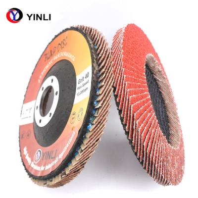 4 fibra de vidro que suporta o disco cerâmico da aleta, disco da aleta de 80 grãos para moer