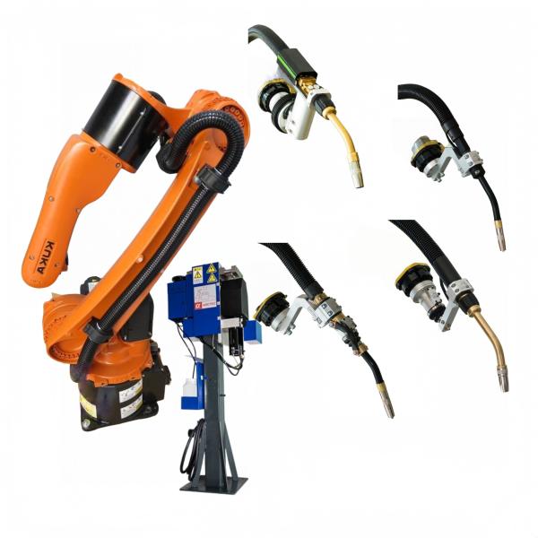 Robotic Welding Equipment Kuka Arc Welding Robot Welding Torch Cleaning Station MIG Air Water Cooled Welding Torch