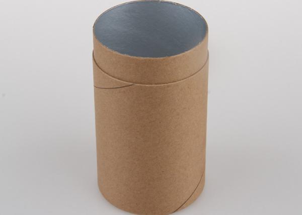 Brown High Grade Paper Cans Packaging Empty Kraft Paper Cylinder Containers For Craft