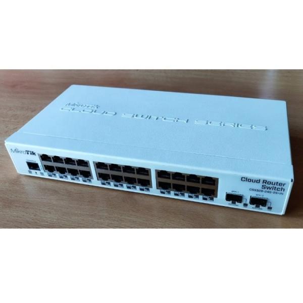 CRS326-24G-2S-RM 24 Gigabit Port Switch With 2 X SFP+ Cages In 1U Rackmount Case