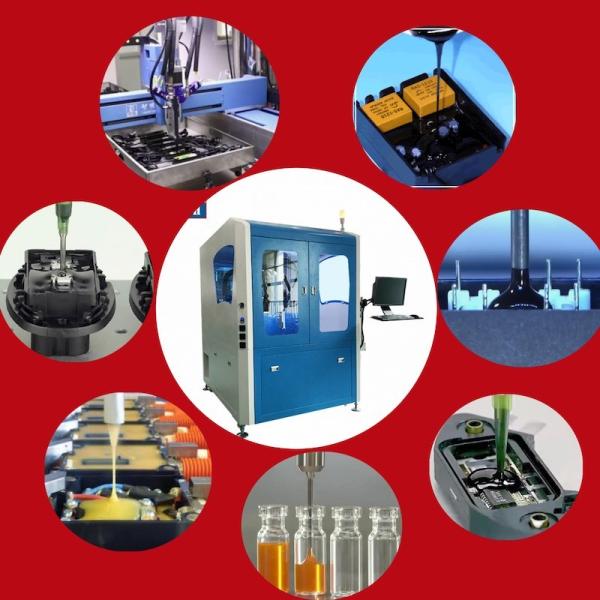 High Frequency Transformer Potting Machine With Safety Door Protection Vertical Installation