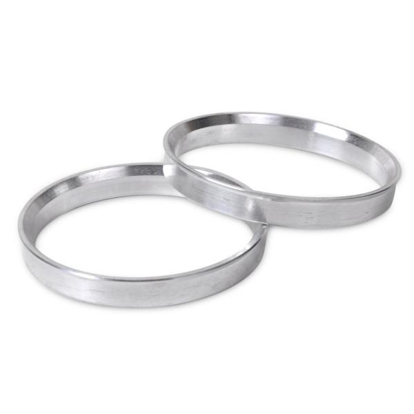 Heat Resistant Aluminum Hub Rings 10 Mm , Spacer Hub Centric Ring Silver Color