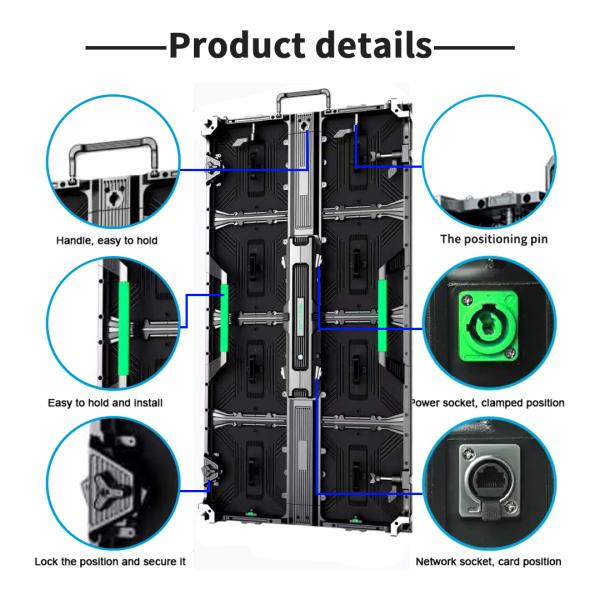 Indoor/Outdoor LED Video Wall Panel Pantalla Screen 500*1000mm P2.6 P2.9 P3.91 Rental Display with Performance
