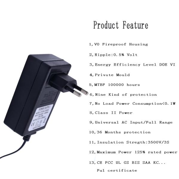 2 Years Quality Assurance Sealed Lead Acid Battery Charger 4.2V 8.4V 12.6V 14.4V