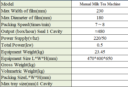 Electric Manual Milk Tea Sealing Machine with Food-Grade Stainless Steel Body and 6061 Anodized Aluminum Mold