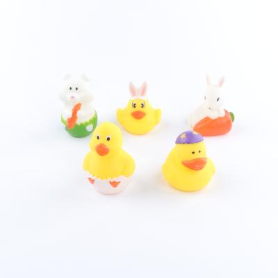 Custom Logo Yellow Rubber Duck Party Birthday Kid Gift Floating Upright Weighted Rubber Duck Toys