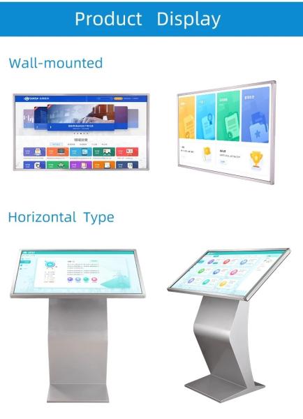 49 Inch Exhibition Hall Interactive Self Service Kiosk Vertical Touch Screen