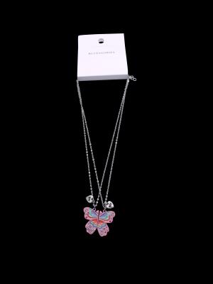 Cute Magnetic Butterfly BFF Necklaces for 2 Enamel Butterfly Friendship Necklace for Teen Girls Women Best Friend Birthday Gift