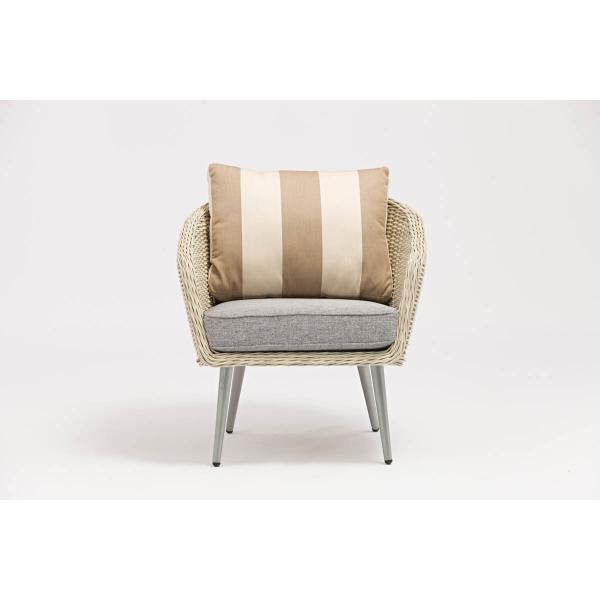 5 años marco diseño moderno poliratán salón al aire libre sofá de jardín impermeable silla de vícara marrón muebles para el descanso