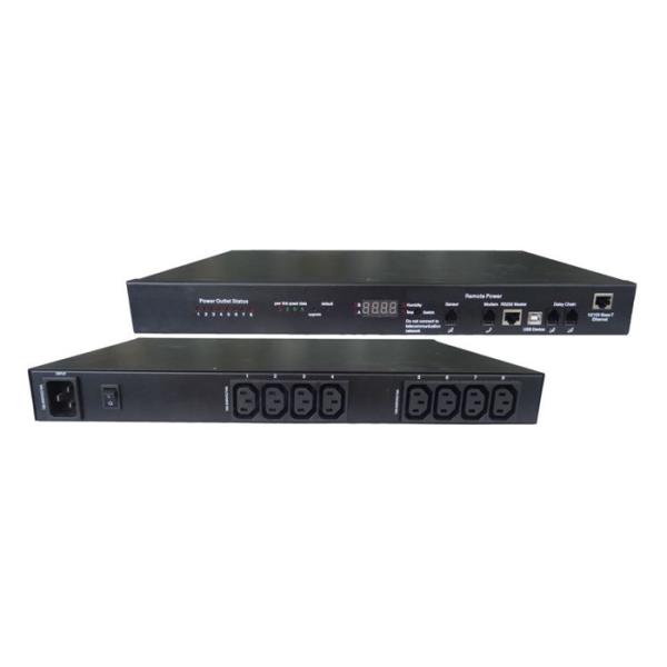 1U Smart Switched Remote Power Distribution Unit For Intelligent​ Managed Cabinet