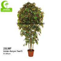 Árvore artificial luxuosa do ficus da altura 170cm para a decoração da casa