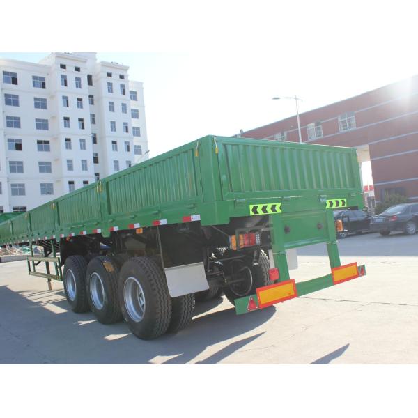 4 оси 40-60 тонн падающей боковой стены ограждения полуприцеп для транспортировки песка
