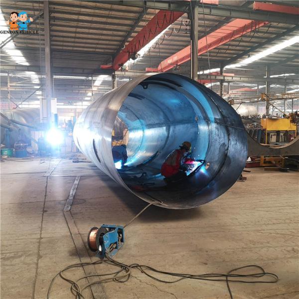 3 Axles Air Suspension 50T Dry Bulk Tanker Trailer In African Cement Plants