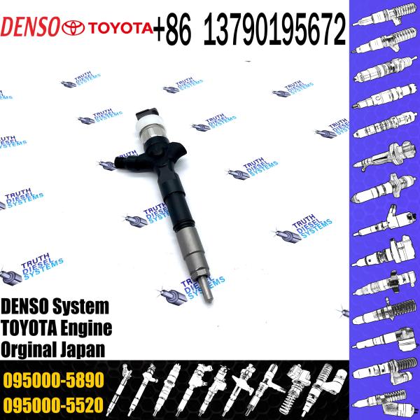 1KD-FTV Injetor de bocal de combustível do comboio comum 095000-6180 095000-5890 Para TOYOTA 23670-30080