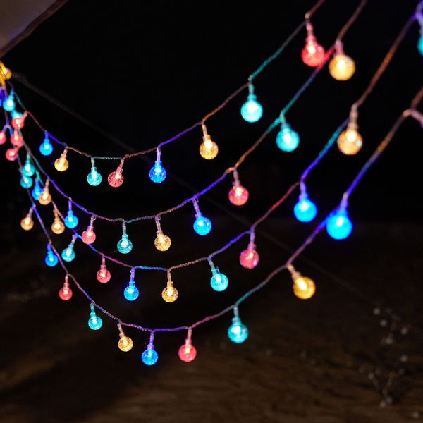 Garden Light Spherical Christmas Ornament 3 Night Battery Life Solar Decorative Lights