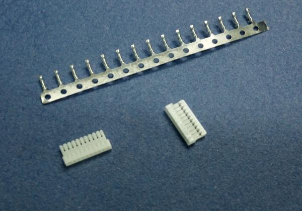 White Wire Board Connector With Phosphor Bronze 1mm Without Mating Lock