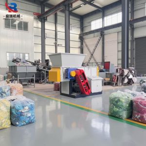 Industrial Single Shaft Shredder for Rag Fiber Material Crushing